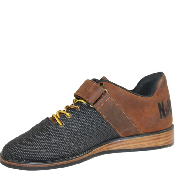 Nobull Power Performance Smokey Black Oiled Coffee Brown Leather Lace-up, Size 8 - Picture 5 of 13